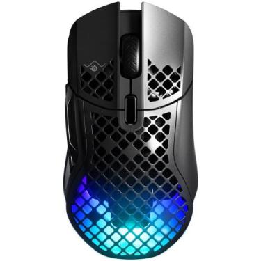 Imagem de Mouse Gamer Sem fio Steelseries Aerox 5 18000 DPI Óptico, preto