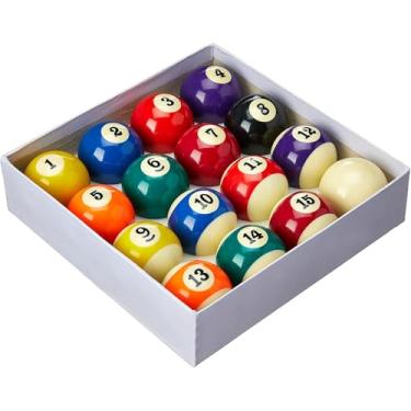 Imagem de Jogo Bolas Bilhar Sinuca 52mm Numeradas Branca 54mm
