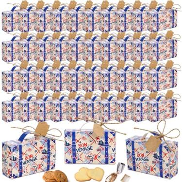 Imagem de WRINGKIT Caixa de lembrancinhas de 150 peças, mini caixa de doces de papel kraft com etiquetas, pequenas caixas de doces de chocolate para viagem, chá de panela, presente de Natal, decoração de