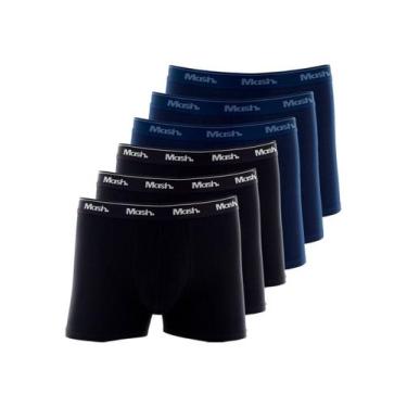Imagem de Kit com 6 Cuecas Boxer Mash 170.26 Colorido, Azul, M