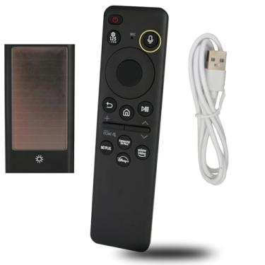 Imagem de Controle remoto de substituição recarregável Solar Voice BN59-01455A compatível com Smart TVs Samsung, compatível com o quadro NEO QLED Series 4K inclui atalhos