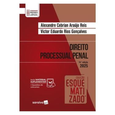 Imagem de Coleção Esquematizado - Direito Processual Penal - 14ª Edição 2025