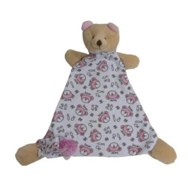 Imagem de Naninha Bebê Cheirinho Porta Chupeta com guizo e prendedor de chupeta 