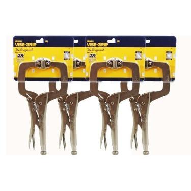 Imagem de IRWIN Vise-Grip 11SP(20) Grampo de trava de 28 cm com pastilhas giratórias (pacote com 4)