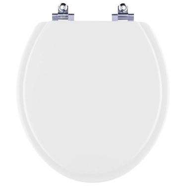 Imagem de Assento Sanitário Fechamento Lento Convencional Oval Branco Para Louça Deca