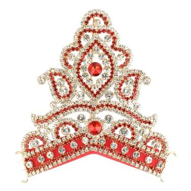 Imagem de Aditri Creation Conjunto de designer Deusa Mukut para Ganesh G/Laddu Gopal/Devi Maa/Radha Krishna Haar Sringar Conjunto de joias de Deidades para Estátua de Ídolo de Deus de Ano Novo (Tamanho: - 4,