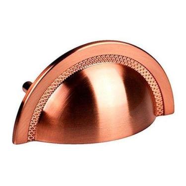Imagem de Puxador Shell 64mm Rose Escovado Zen Design