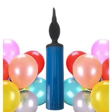 Imagem de Bomba Grande Inflador Manual para Inflar Encher Balão Bexiga - wellimp