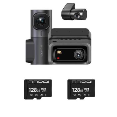 Imagem de Câmera de Carro com Gravação Contínuar DDPAI Z60 4K Dual 3 Canais, GPS