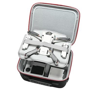 Imagem de RLSOCO Estojo para DJI Mini 3 Pro - Compatível com todos os acessórios: controlador DJI RC ou controlador padrão, hélices, baterias, cabos (permite desdobrar e dobrar os braços)