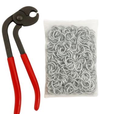 Imagem de Alicate Corneta para Tapeçaria Concertina + 1kg de grampo C Ideal para Tapeceiro e Instalador de Cerca Concertina