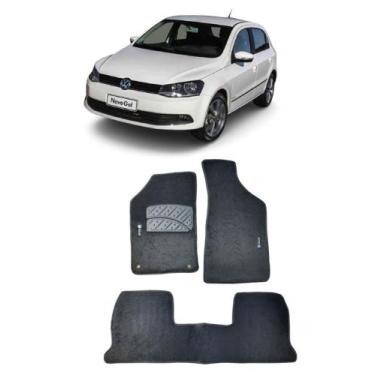 Imagem de Jogo Tapete Carpete Volkswagen Gol G6 e G7 2016 A 2020 Com Logo Bordad