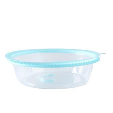 Imagem de TOPINCN Tampa de Respingos de Microondas para Alimentos, Aquecimento de Microondas Tampa de Vedação de Microondas Placa de Microondas Tigela Universal Pp Tampa de Vedação de Tampa de (Azul)