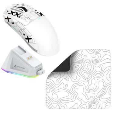 Imagem de Kit Attack Shark X11 22000DPI RGB + MousePad 450x400mm White