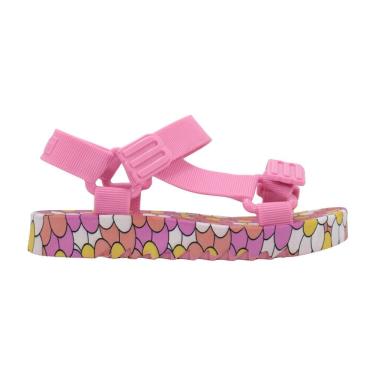 Imagem de Sandália Mini Melissa Playtime Discover Infantil Rosa e Amarelo