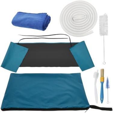 Imagem de Conjunto de capa de limpeza de ar condicionado dividido, mini kit de limpeza à prova d'água, kit de limpeza de bomba de calor, conjunto de lavagem de poeira com tubo de água de 2,5 m, 3 escovas