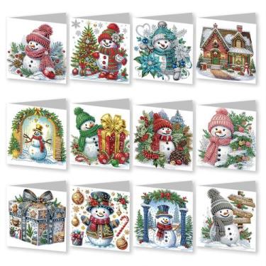 Imagem de Kit de artesanato artístico YOKUSHI 12 peças de cartões de pintura de 