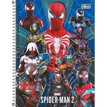 Imagem de Tilibra - Caderno Espiral Capa Dura Universitário Connect 10 Matérias Spider-Man Game 160 Folhas - Capa 1 - Todos Os Spiders