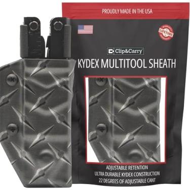 Imagem de Clip & Carry Kydex Capa multiferramentas para Gerber MP600 ~ Serve em modelos de ponta e agulha ~ Feito nos EUA (várias ferramentas não incluídas) Coldre com suporte para várias ferramentas (placa de diamante)
