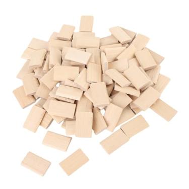 Imagem de Generic Conectores Soltos Sólidos de Madeira de Faia, Tenons de Madeira para Marcenaria de Móveis para Carpintaria 100 Peças 5x19x30mm