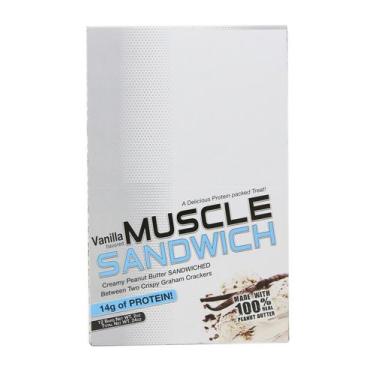 Imagem de Snack Muscle Foods Muscle Sandwich com manteiga de amendoim e baunilha