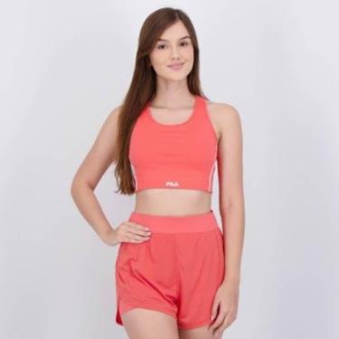 Imagem de Top Fila Seven Stripes Fit Feminino Coral-Feminino