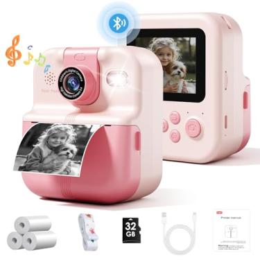 Imagem de Liscuty Impressão instantânea de câmera infantil, câmeras digitais infantis, brinquedos para crianças de 3 a 12 anos, câmera infantil para Natal, aniversário, presente de dia das crianças (rosa)