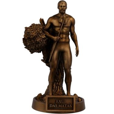 Imagem de Estátua Exu da Mata Umbanda Candomblé (Cor Cobre Antigo)