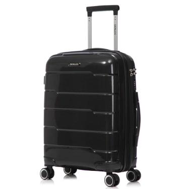 Imagem de Mala de Bordo 10kg Viagem Zíper Expansível em Polipropileno Rodinhas 360º TSA - Lima - Denlex