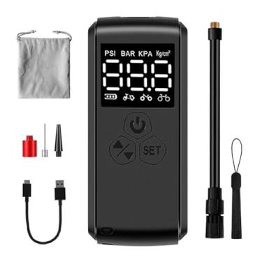Imagem de Bomba de Ar Elétrica Sem Fio Portátil 150PSI Inflador Pneus com Display Digital Alta Pressão para Bicicletas Motocicleta