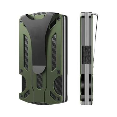 Imagem de Carteira Tática Slim Masculina Com Bloqueio RFID, Clipe De Dinheiro Em