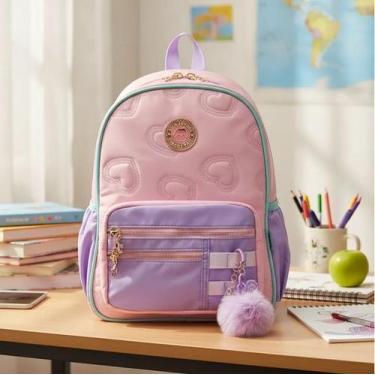 Imagem de Mochilinha Kika De Costas Bolsa Pequena Estilosa P/dia A Dia, Rosa
