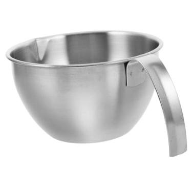 Imagem de IMIKEYA Tigela de mistura de aço inoxidável com bicos medidores com marcações graduadas, tigela para bater ovos para assar e cozinhar