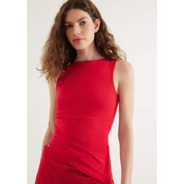 Imagem de Regata Feminina Assimétrica Em Malha Premium-Feminino