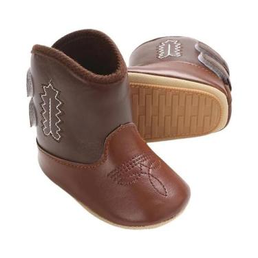 Imagem de Botas De Bebê Retro Em PU, Estampadas E Bordadas, Calçados Casuais Par
