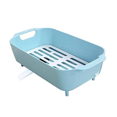 Imagem de Escorredor de louça, prateleira de cozinha, prateleira de armazenamento de louça, prateleira de armazenamento de louça, prateleira de tigela (A)