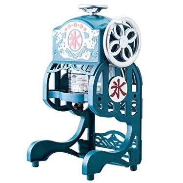 Imagem de Pequeno triturador de gelo manual, máquina de cone de neve, manivela manual, máquina de gelo de forma raspada para casa, 2 copos de gelo incluídos