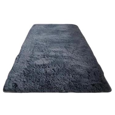 Imagem de Tapete Passadeira 2,00 X 0,60 Corredor Quarto Sala Felpudos para Residências Brasileiras, Fácil de Limpar e Durável, Combina com Diversos Estilos de Decoração(Cinza)