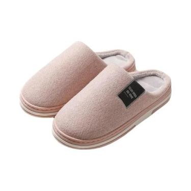 Imagem de Chinelos De Algodão Quentes De Inverno Em Tamanho Grande Para Homens E