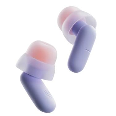 Imagem de QubitPulse Tampões de ouvido Dream para dormir, tampões de ouvido de silicone com redução de ruído de 26 dB (SNR) com protetores auriculares Qufits patenteados e estojo de transporte, tampões de