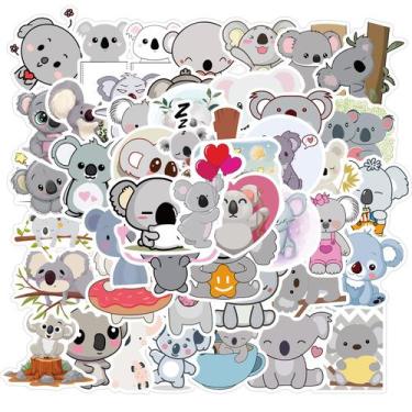 Imagem de Adesivos Cute Koala impermeável, decalque de grafite em vinil (50 unid