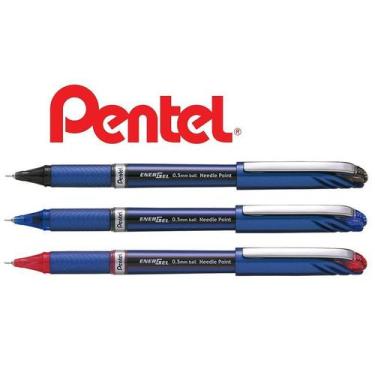 Imagem de Caneta Rollerball Pentel Energel 0,5mm Bln25 - Kit C/3 Cores