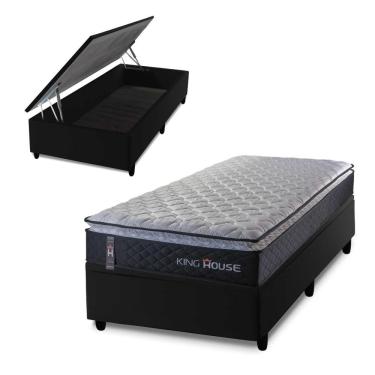 Imagem de Cama Box Baú Solteirão 96x203 Dakota Espuma D33 King House