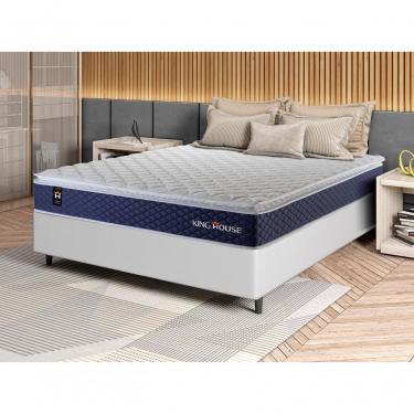 Imagem de Cama Box Molas Ensacadas Lagras Casal 138x188 King House