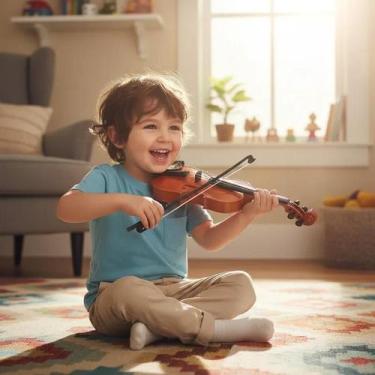 Imagem de Violino para Criança Musical Brinquedo 42cm 4 Cordas e Arco - Yeet