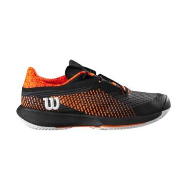 Imagem de Tênis Wilson Kaos Swift 1.5 Clay Masculino Preto e Laranja, 39, Laranj