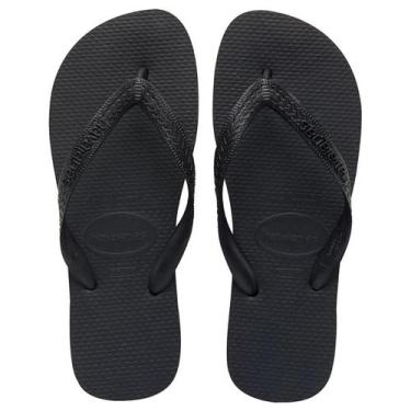 Imagem de Chinelo Adulto Havaianas Top Preto - 4000, Preto, 33/34