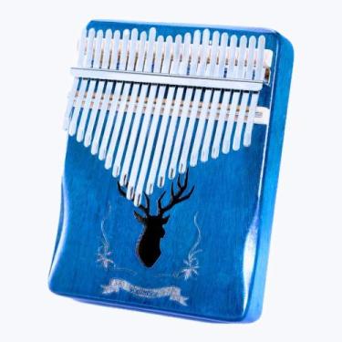 Imagem de 21 teclas polegar piano calimba profissional sintonizado portátil - Re