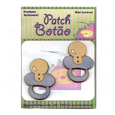 Imagem de Botton Patch Chupeta Azul 2290 - 2 Unid - Cantinho da Arte