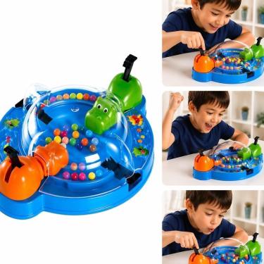Imagem de Jogo Infantil Hipopótamo Pega Tudo Interativo com Bolinhas para Crianças a Partir de 5 Anos